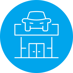 Car shop icon