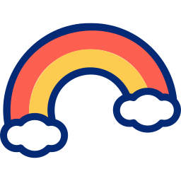 regenboog icoon