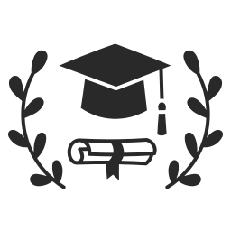 graduación icono