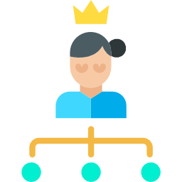 estrutura hierárquica Ícone