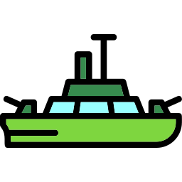 oorlogsschip icoon