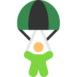 paracaidista icono