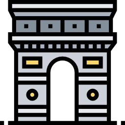 arco de triunfo icono