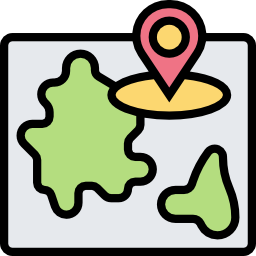 mapa de viajes icono