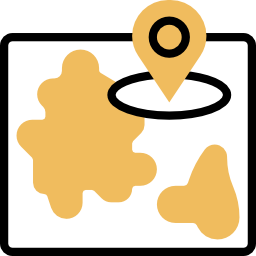 mapa de viajes icono