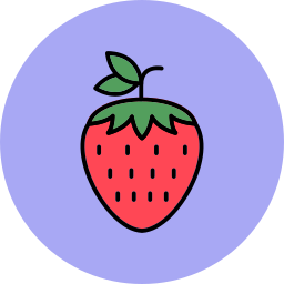 des fraises Icône