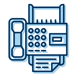 máquina de fax icono