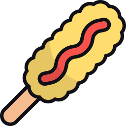 corn dog icoon