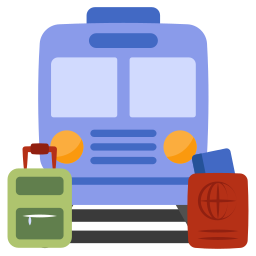 Train journey icon