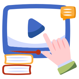 vídeo educativo icono