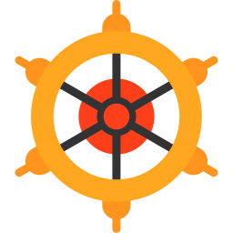 Ship wheel icon