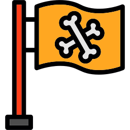 Pirate flag icon