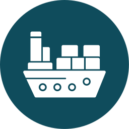 Container ship icon