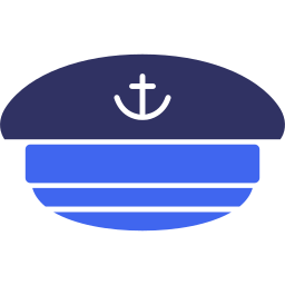 chapeau de capitaine Icône