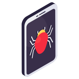 Mobile bug icon