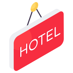 señal de hotel icono
