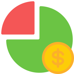 gráfico de pizza Ícone