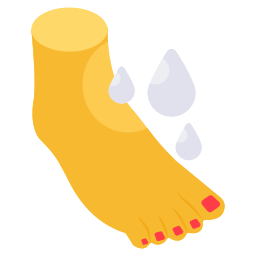 umyć stopy ikona