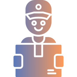 Delivery courier icon