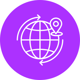 wereldwijde verzending icoon