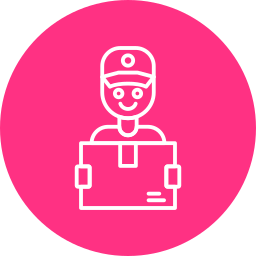 Delivery courier icon