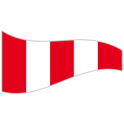 drapeau ondulant Icône