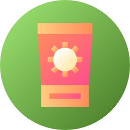 Sun lotion icon