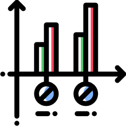 gráfico de barras Ícone