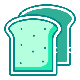 Ломтик хлеба иконка