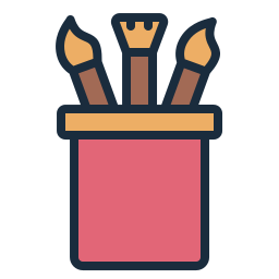 Brush cup icon