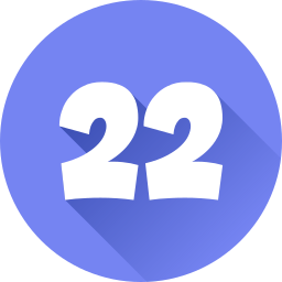 número 22 Ícone