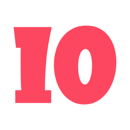 numero 10 icona