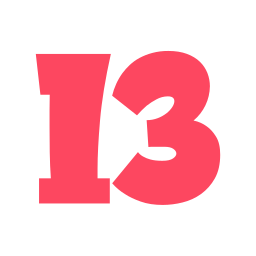 número 13 icono