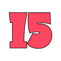 numer 15 ikona