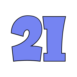 Number 21 icon