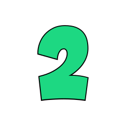 número 2 icono