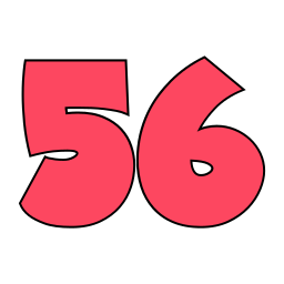 cincuenta y seis icono