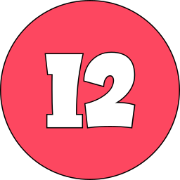numéro 12 Icône