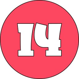 numéro 14 Icône