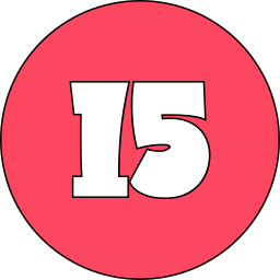 Number 15 icon