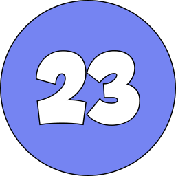 numero 23 icona