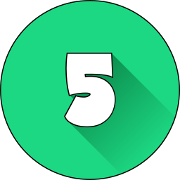 Number 5 icon