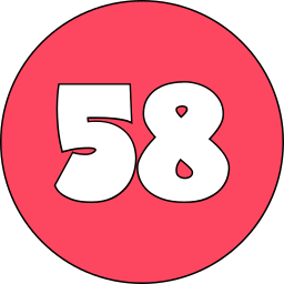 Fifty eight icon