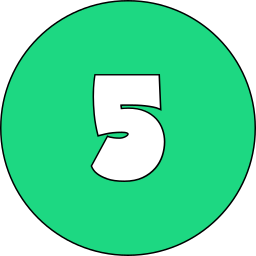 Number 5 icon