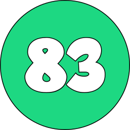numéro 83 Icône