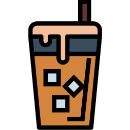 mrożona kawa ikona