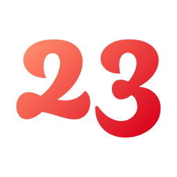 número 23 icono