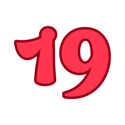 Number 19 icon