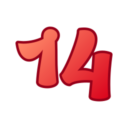 Number 14 icon