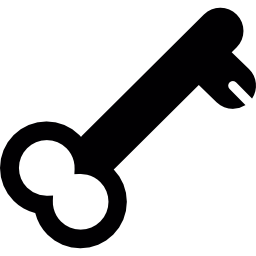 Vintage old key icon